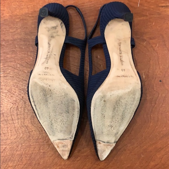 ❌SOLD ❌Slingback Navy blue heels - Picture 3 of 7